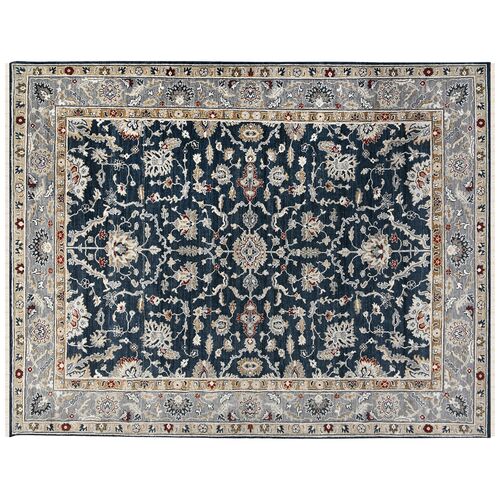 Kira Hand-Knotted Wool Rug, Sapphire 1 Kira Hand-Knotted Wool Rug, Sapphire