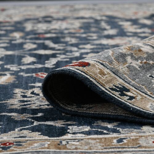 Kira Hand-Knotted Wool Rug, Sapphire 3 Kira Hand-Knotted Wool Rug, Sapphire