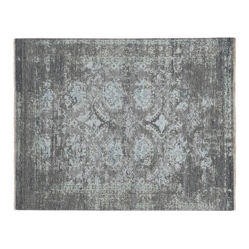Kerri Hand-Knotted Wool Rug, Silver 1 Kerri Hand-Knotted Wool Rug, Silver