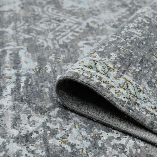 Kerri Hand-Knotted Wool Rug, Silver 3 Kerri Hand-Knotted Wool Rug, Silver
