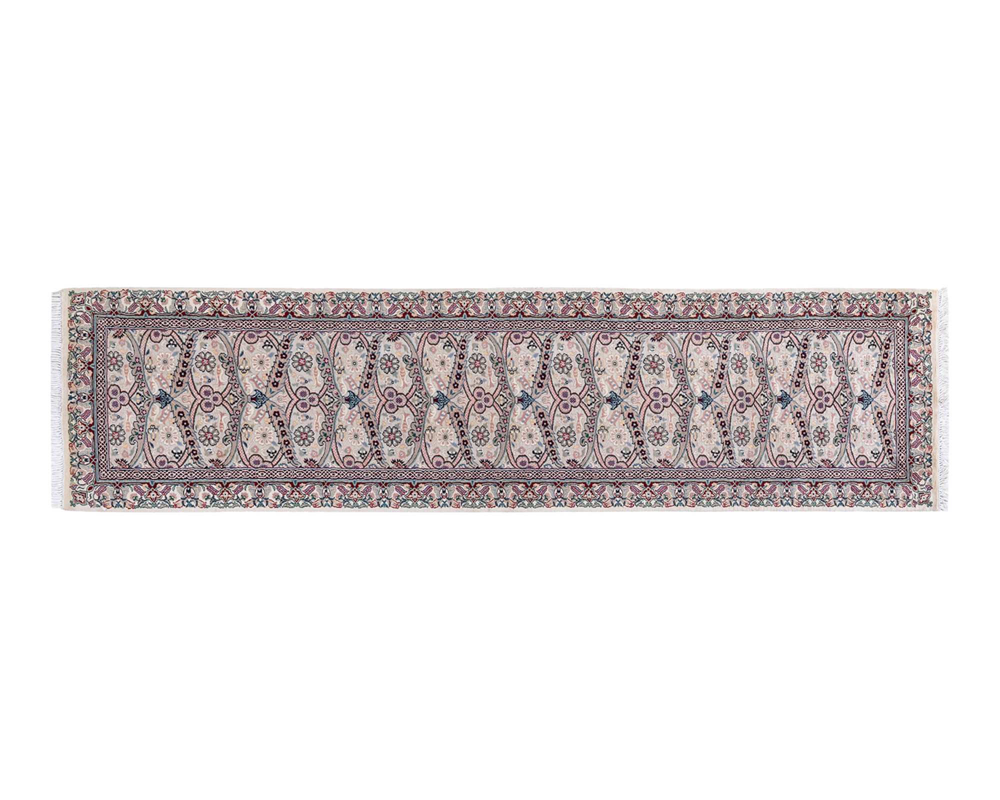 One-of-a-Kind Hand-Knotted Ivory Runner, 2'7" x 10'4" 1 One-of-a-Kind Hand-Knotted Ivory Runner, 2'7" x 10'4"