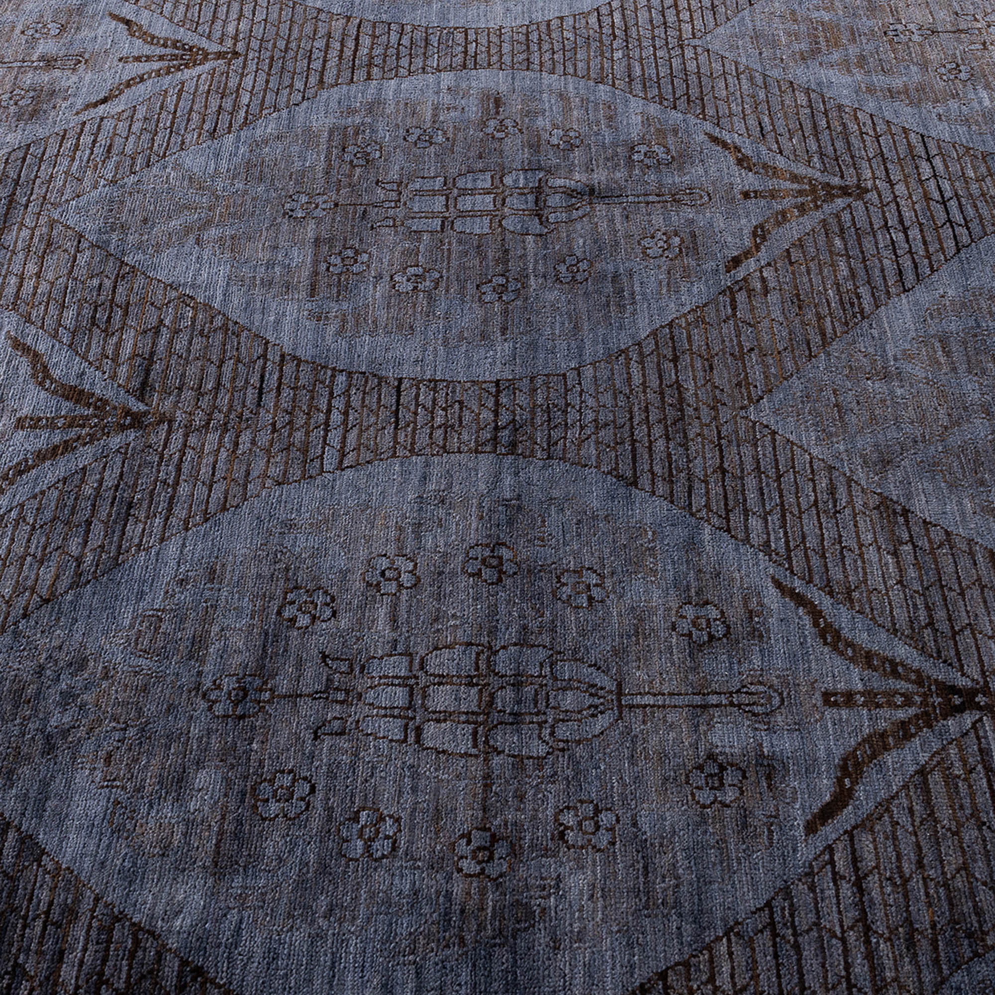 One-of-a-Kind Hand-Knotted Gray Rug, 5'10" x 8'9" 4 One-of-a-Kind Hand-Knotted Gray Rug, 5'10" x 8'9"