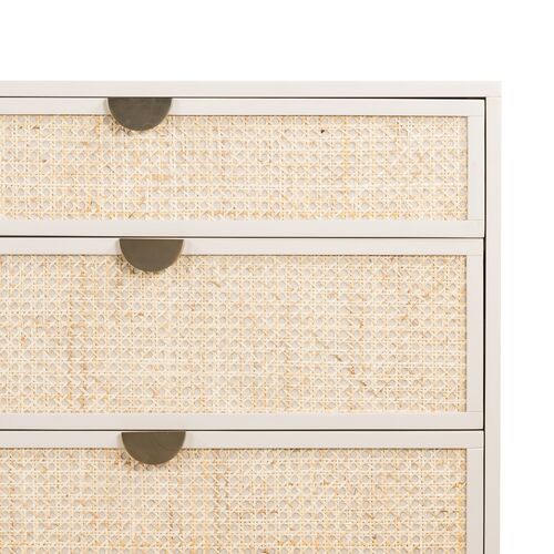 Amora 6-Drawer Dresser, Cane/Alabaster 6 Amora 6-Drawer Dresser, Cane/Alabaster
