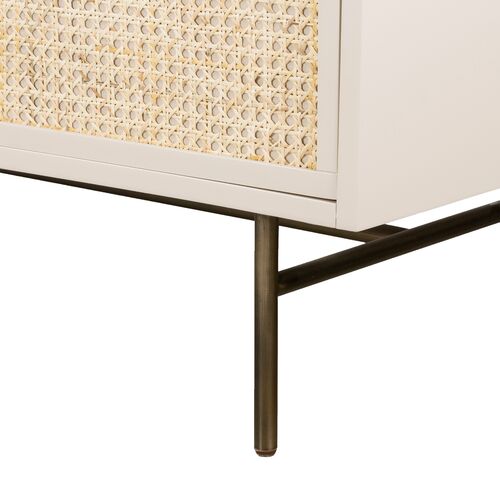 Amora 6-Drawer Dresser, Cane/Alabaster 9 Amora 6-Drawer Dresser, Cane/Alabaster