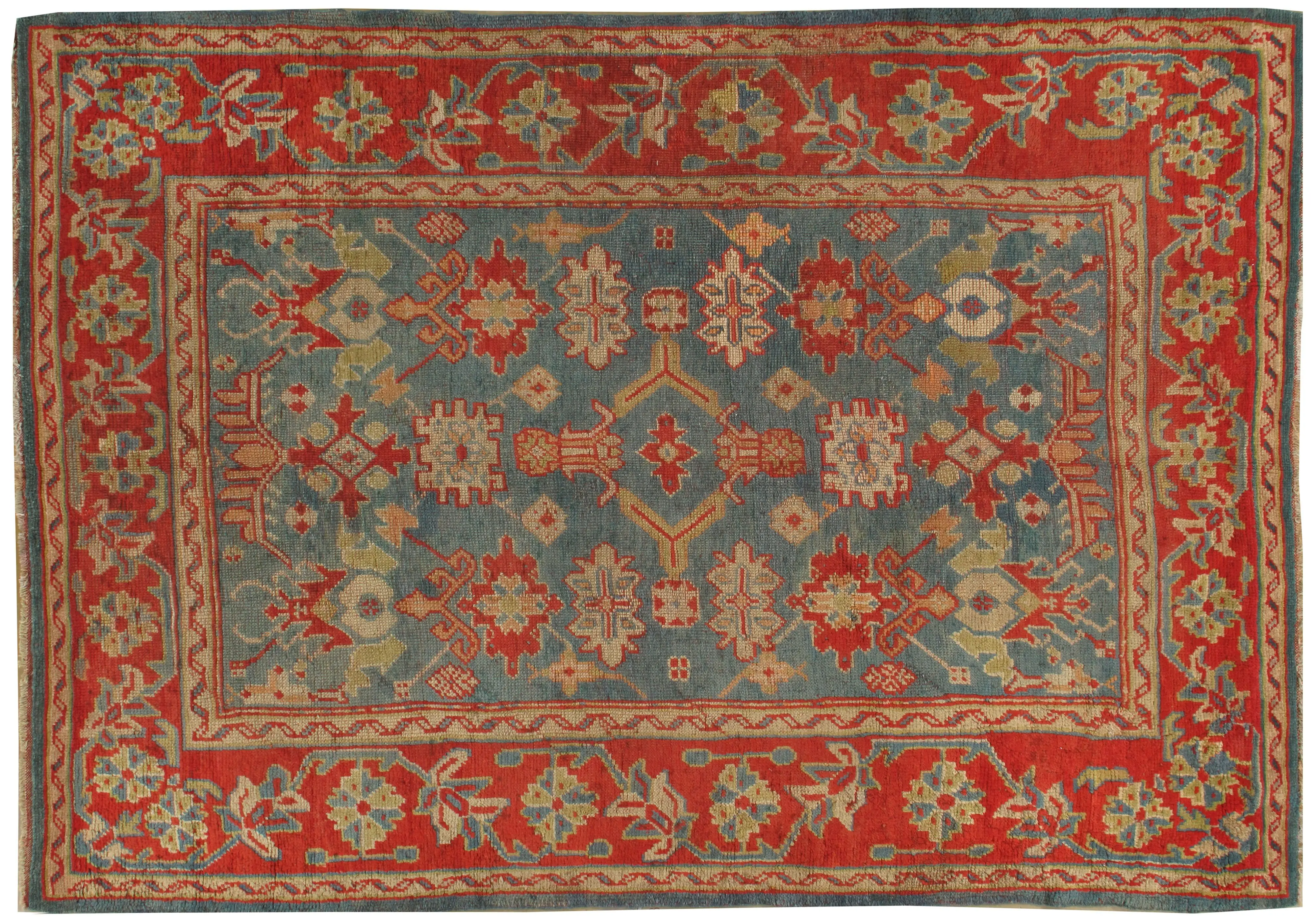 Turkish Oushak Rug, 6' X 9' 1 Turkish Oushak Rug, 6' X 9'