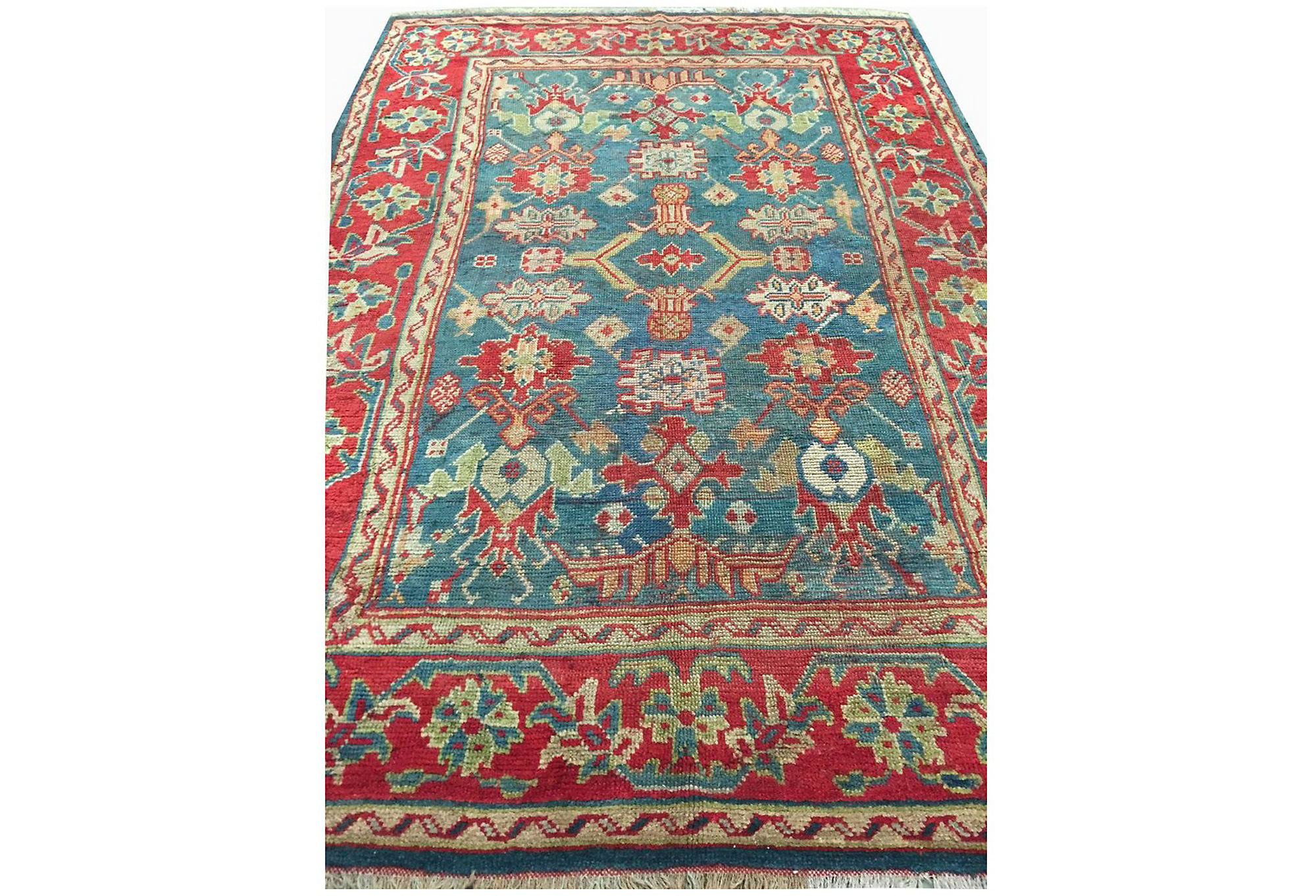Turkish Oushak Rug, 6' X 9' 2 Turkish Oushak Rug, 6' X 9'