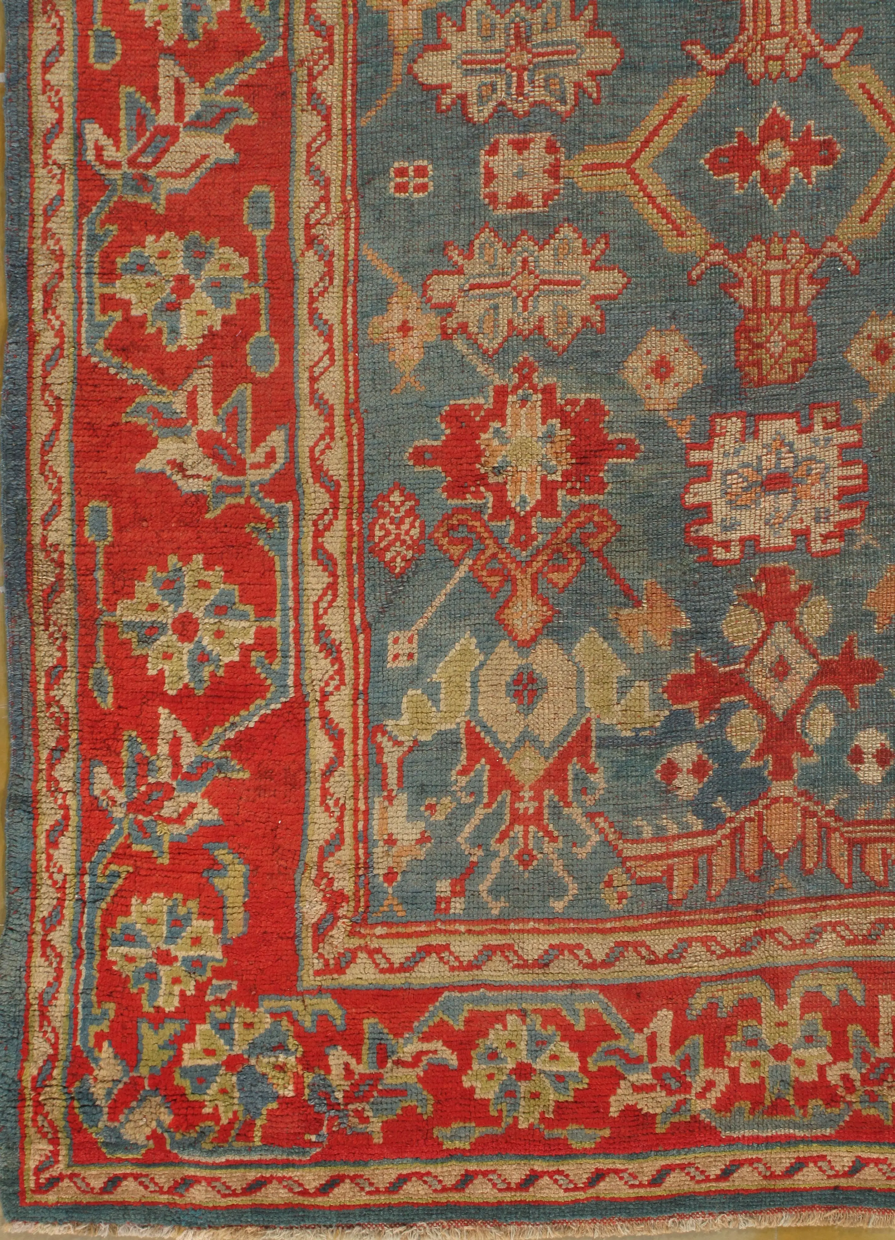 Turkish Oushak Rug, 6' X 9' 7 Turkish Oushak Rug, 6' X 9'