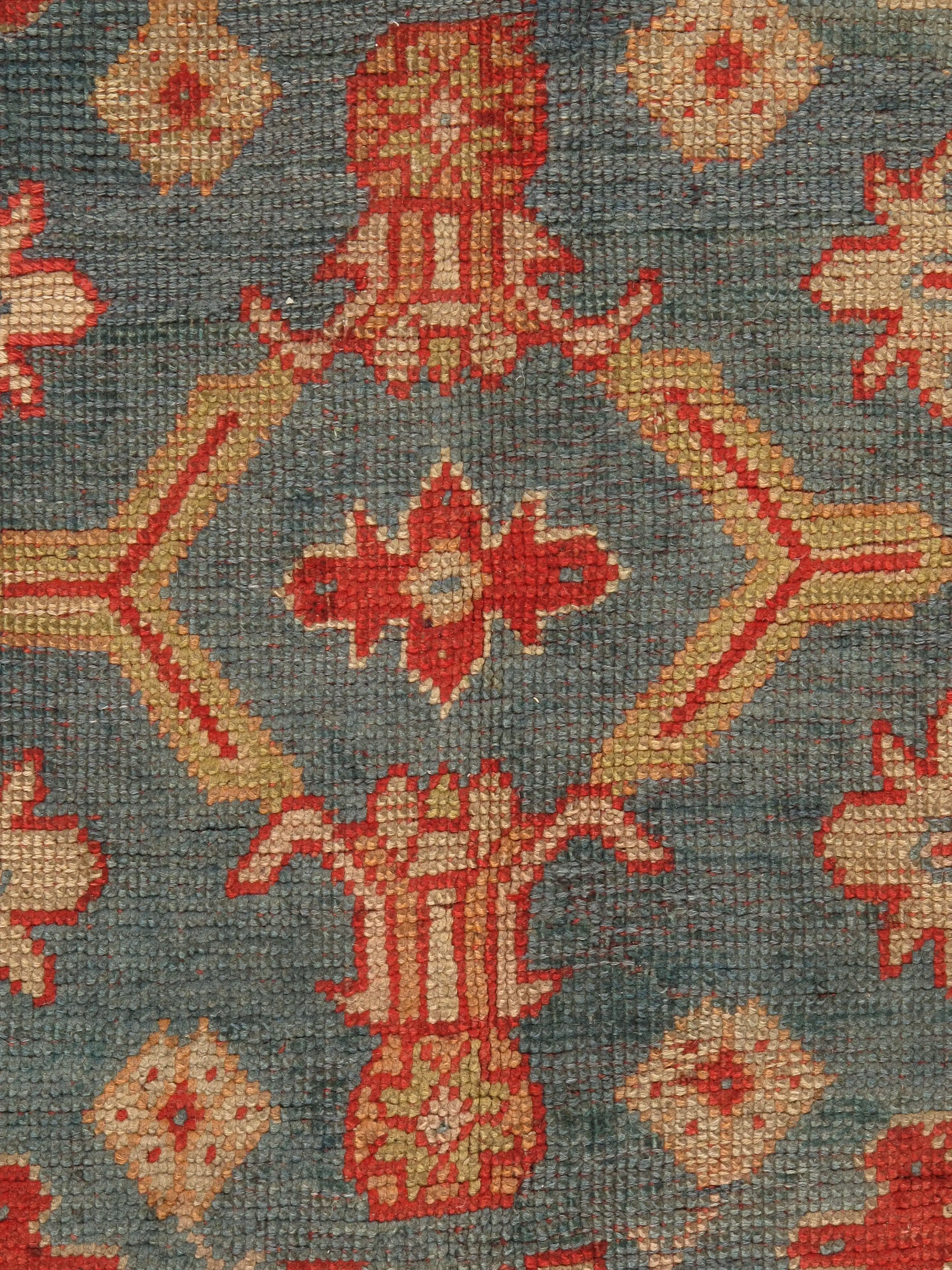Turkish Oushak Rug, 6' X 9' 9 Turkish Oushak Rug, 6' X 9'