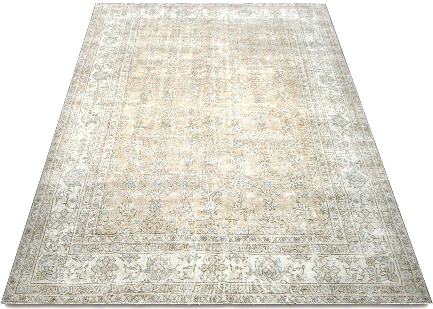 1960s Turkish Oushak Rug, 7'8" x 11' 5 1960s Turkish Oushak Rug, 7'8" x 11'