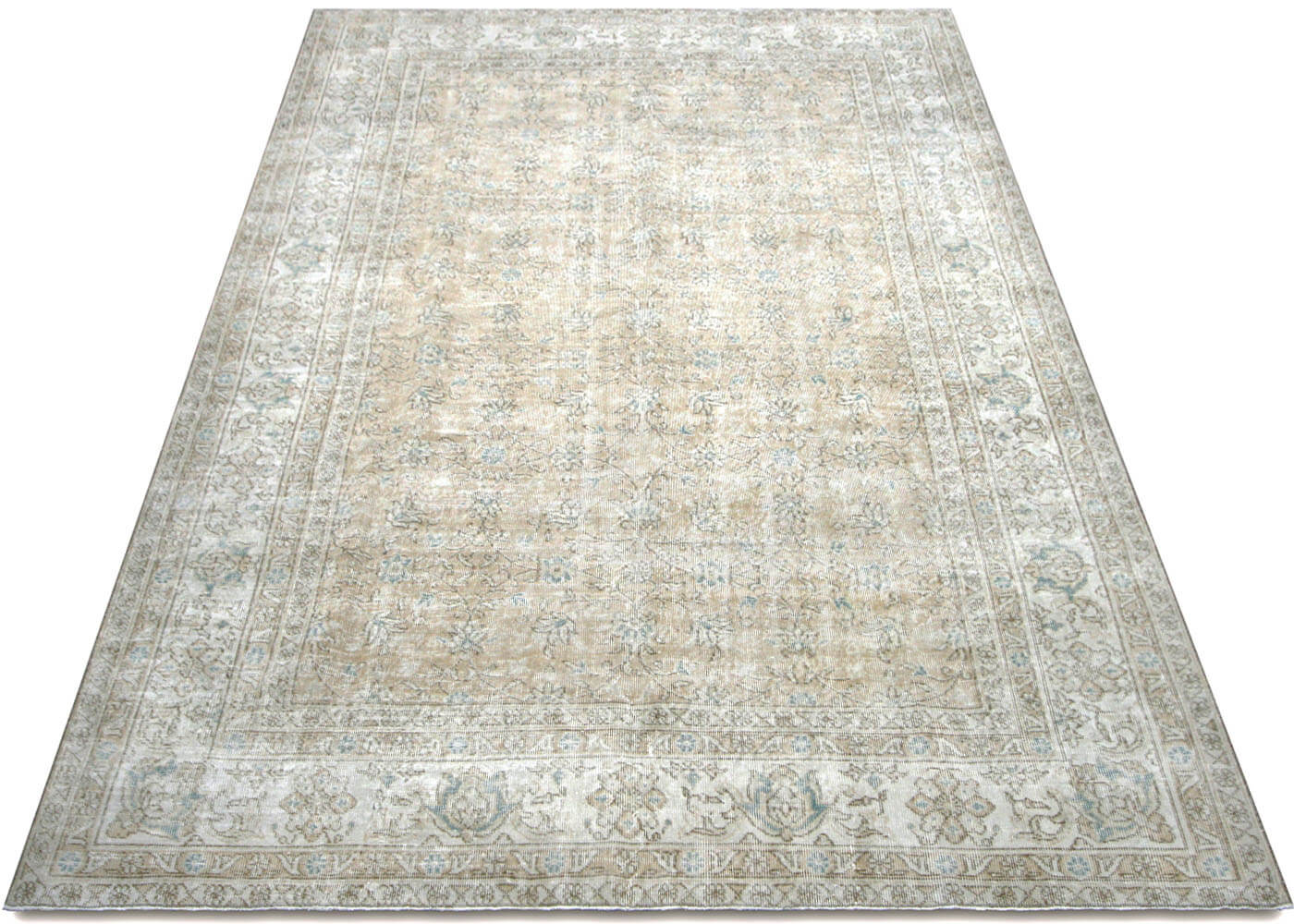 1960s Turkish Oushak Rug, 7'8" x 11' 6 1960s Turkish Oushak Rug, 7'8" x 11'