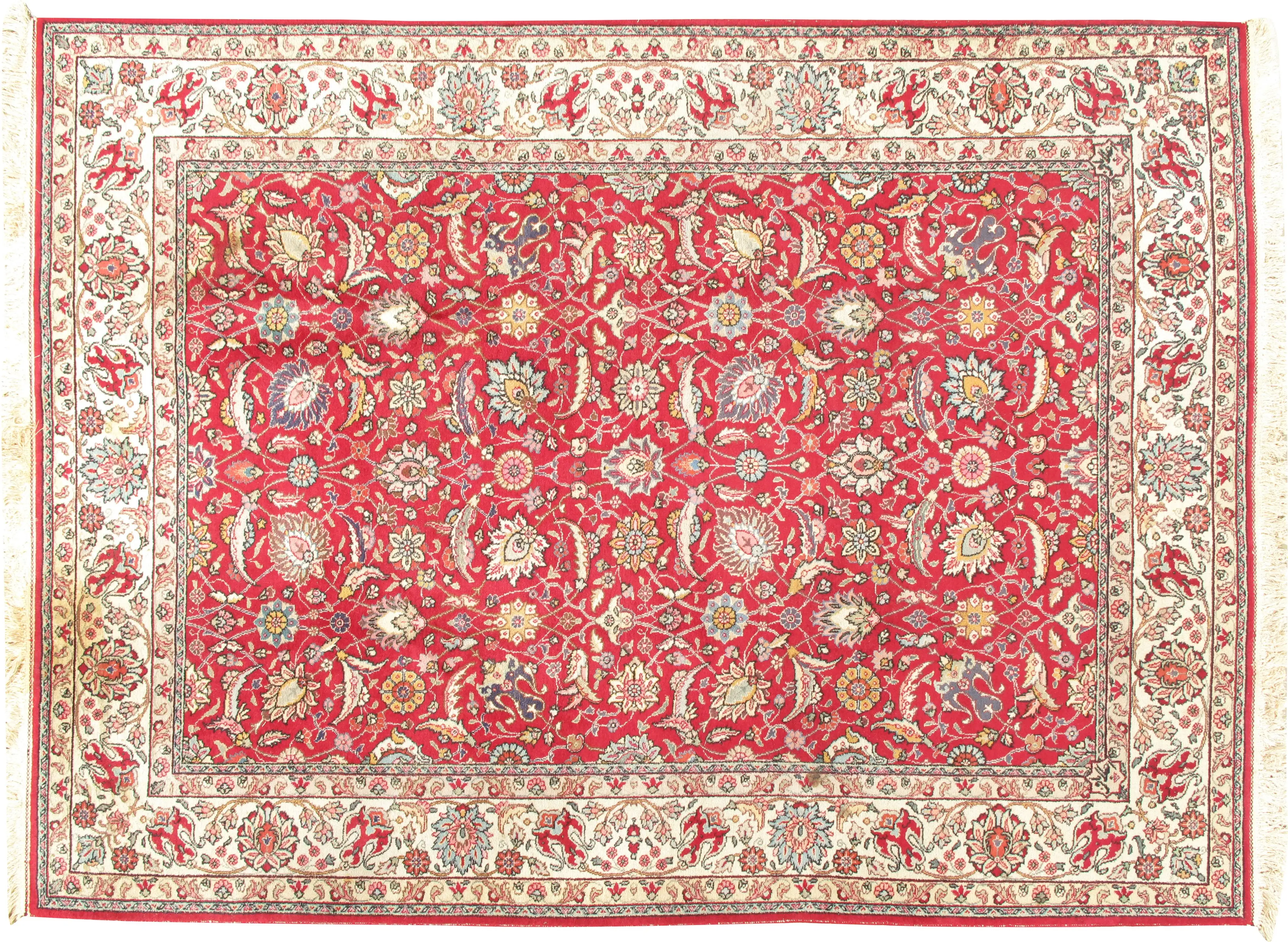 Tabriz Hand Woven Rug 7'1" X 9'10" 1 Tabriz Hand Woven Rug 7'1" X 9'10"