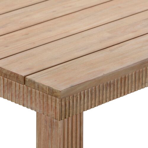 Declan Rectangular Outdoor Dining Table, Natural Eucalyptus 5 Declan Rectangular Outdoor Dining Table, Natural Eucalyptus