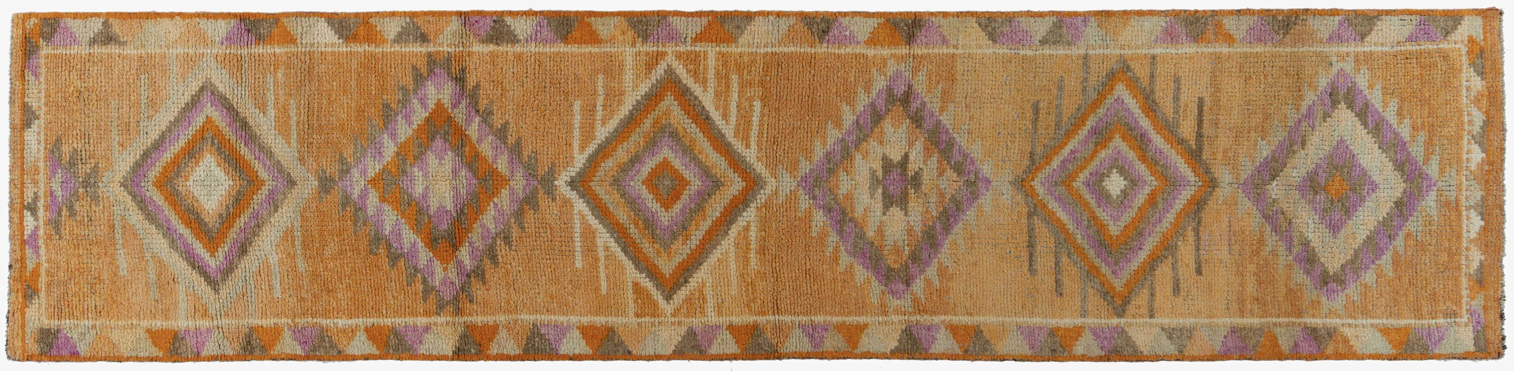 Turkish Oushak Runner 2'8"x11'7" 1 Turkish Oushak Runner 2'8"x11'7"