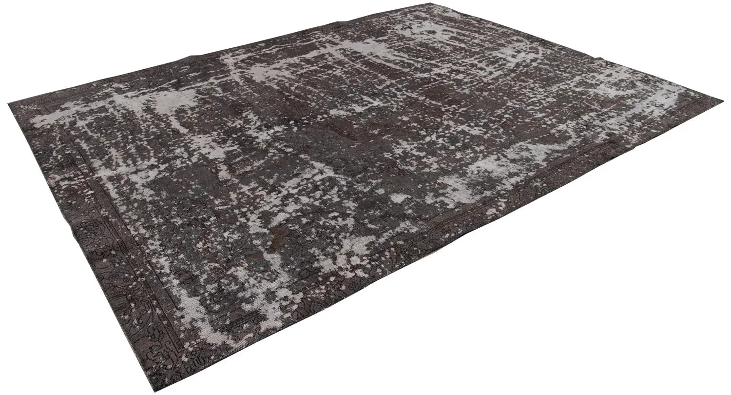 Vintage Allover Gray and Brown Wool Rug 2 Vintage Allover Gray and Brown Wool Rug
