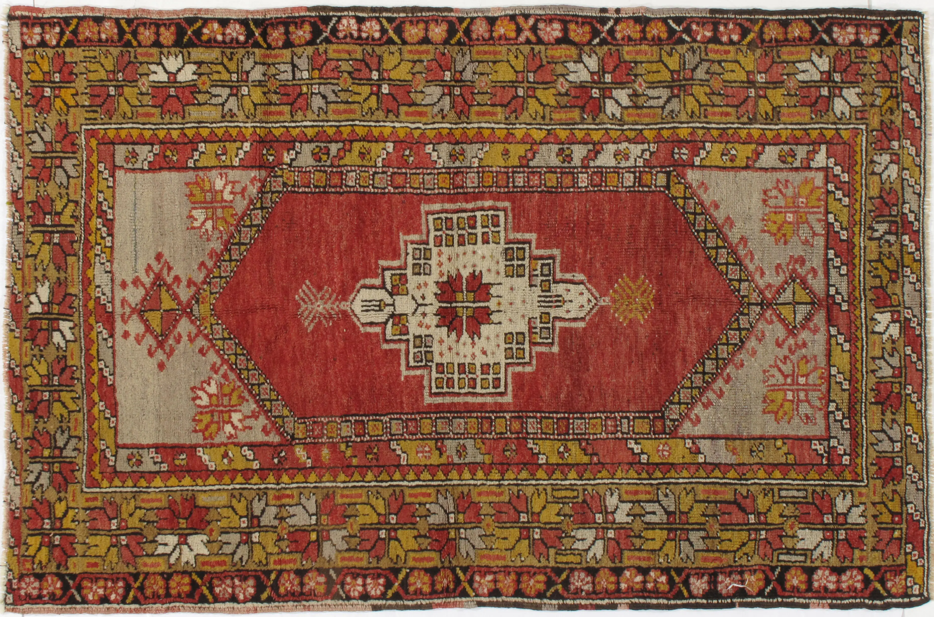 Turkish Oushak Rug 3'5 X 5'1 1 Turkish Oushak Rug 3'5 X 5'1