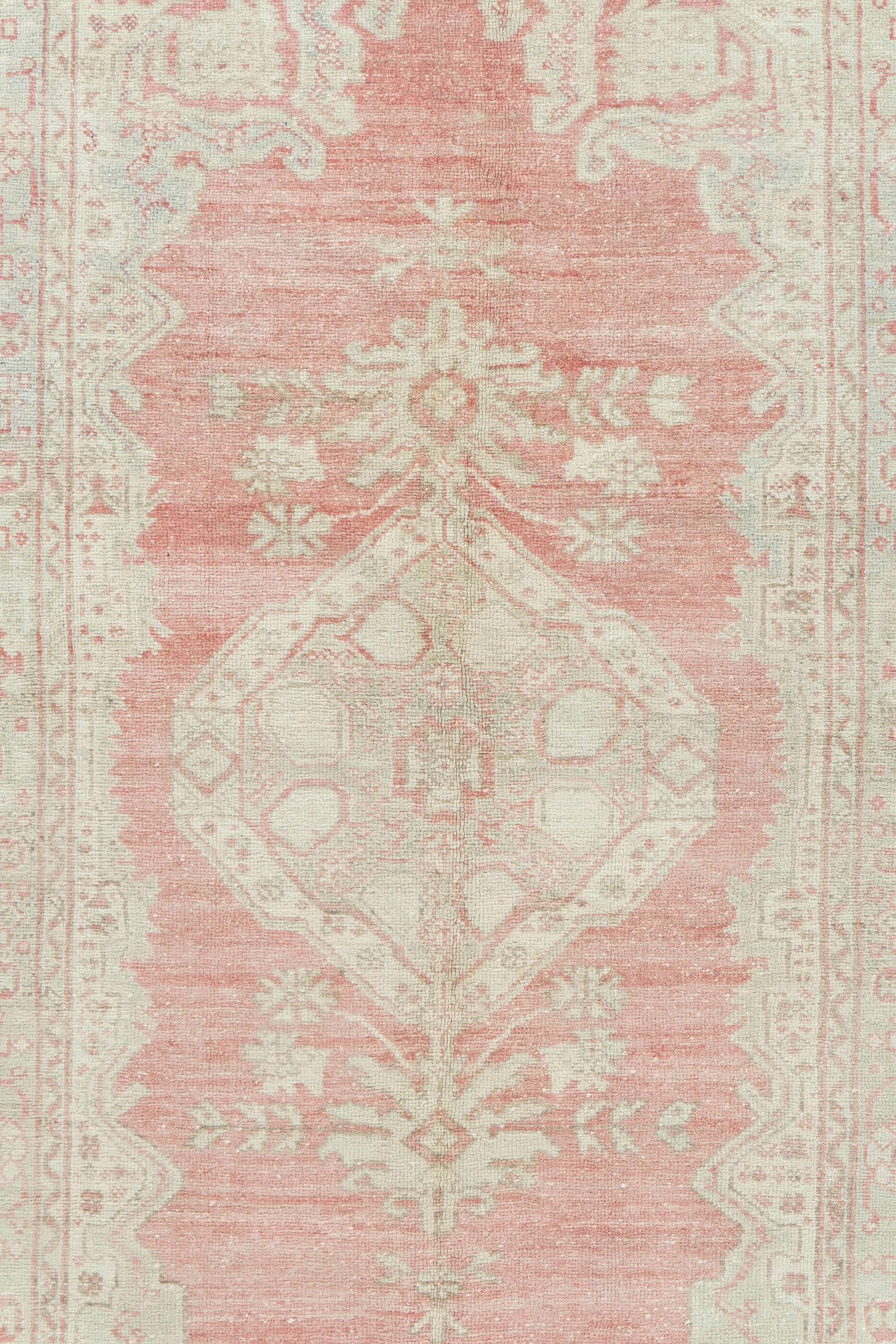 Turkish Oushak Rug 4'1 X 7'4 4 Turkish Oushak Rug 4'1 X 7'4