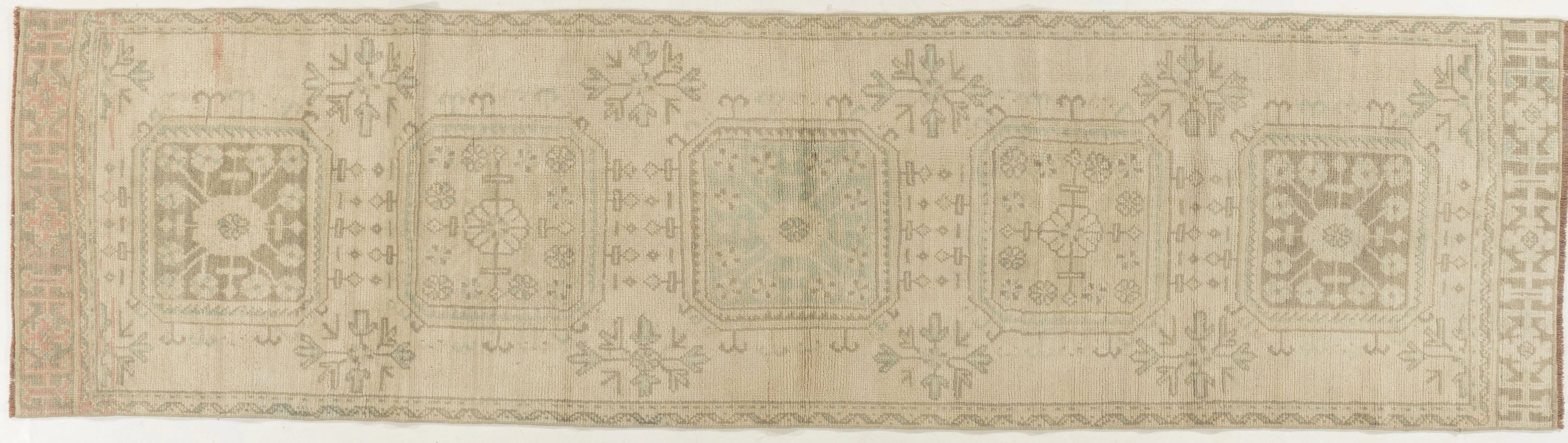 Turkish Oushak Runner 3'3 X 11'4 6 Turkish Oushak Runner 3'3 X 11'4