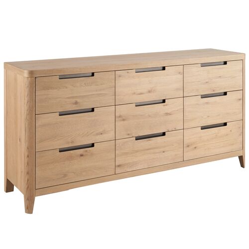 Wrenley 9-Drawer Dresser, Organic Natural Oak