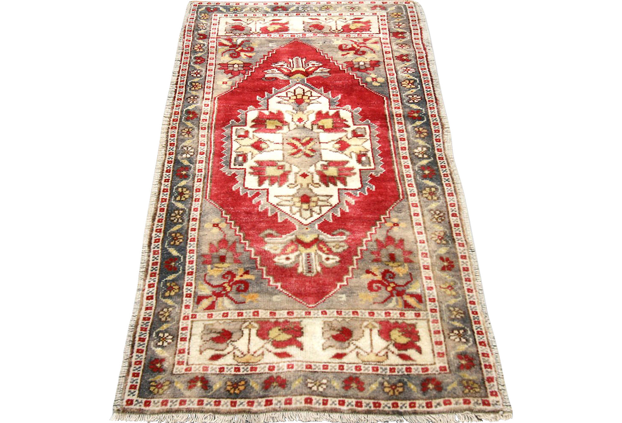 1960s Turkish Oushak Yastik, 1'11"x3'10" 6 1960s Turkish Oushak Yastik, 1'11"x3'10"