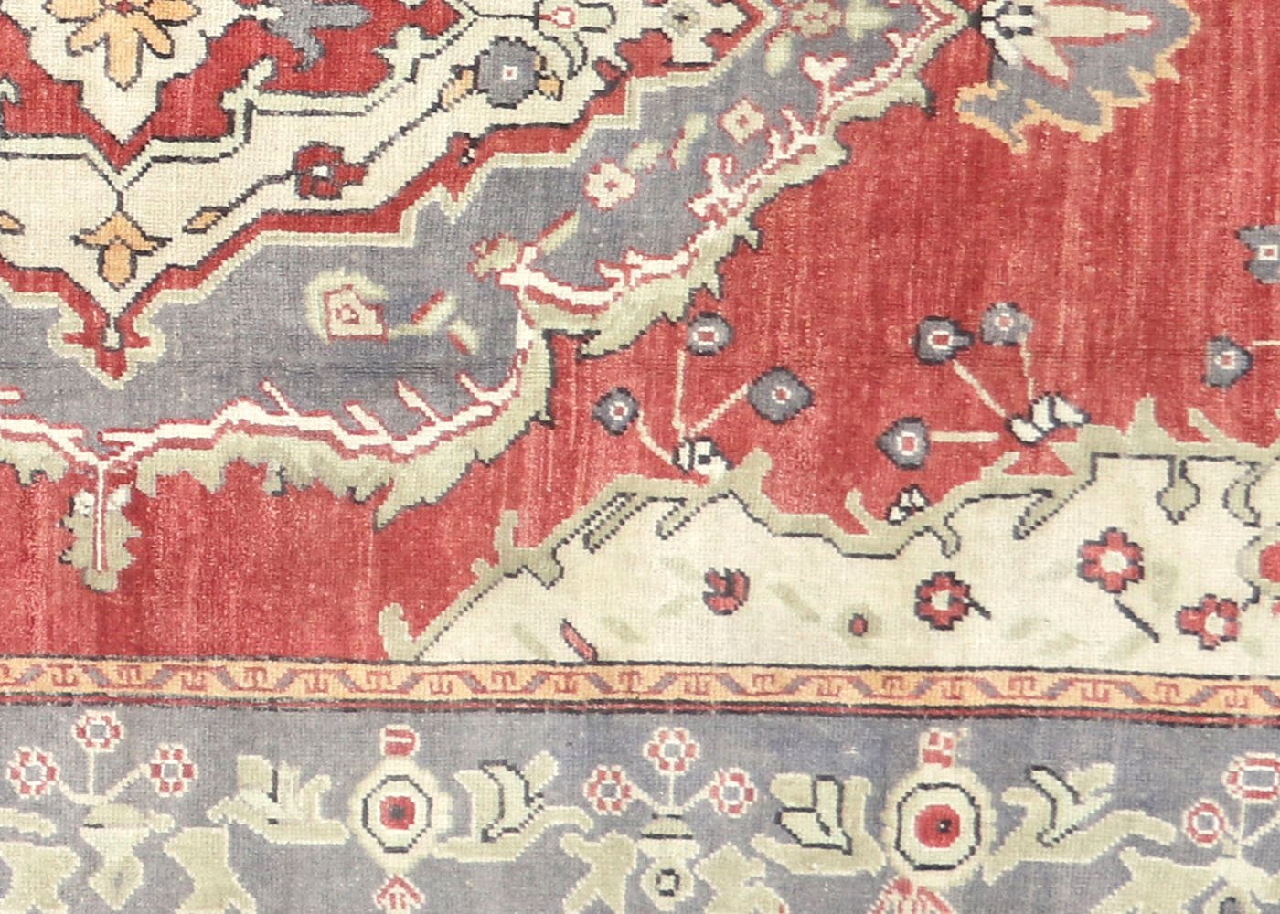 1960s Turkish Oushak Rug, 5'4" x 11'2" 2 1960s Turkish Oushak Rug, 5'4" x 11'2"
