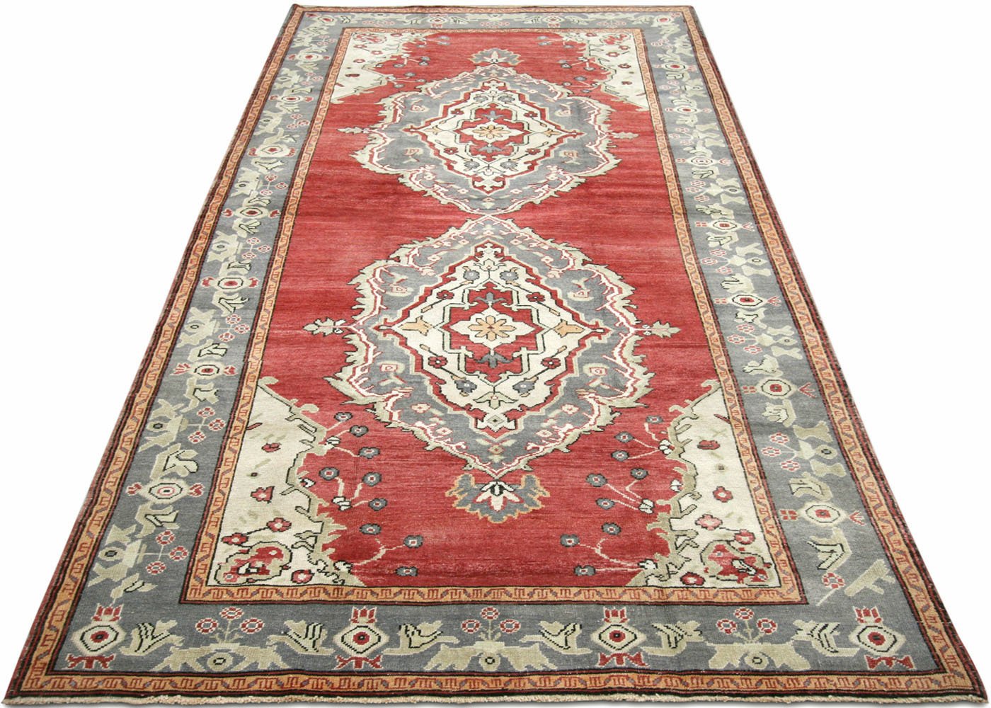 1960s Turkish Oushak Rug, 5'4" x 11'2" 6 1960s Turkish Oushak Rug, 5'4" x 11'2"