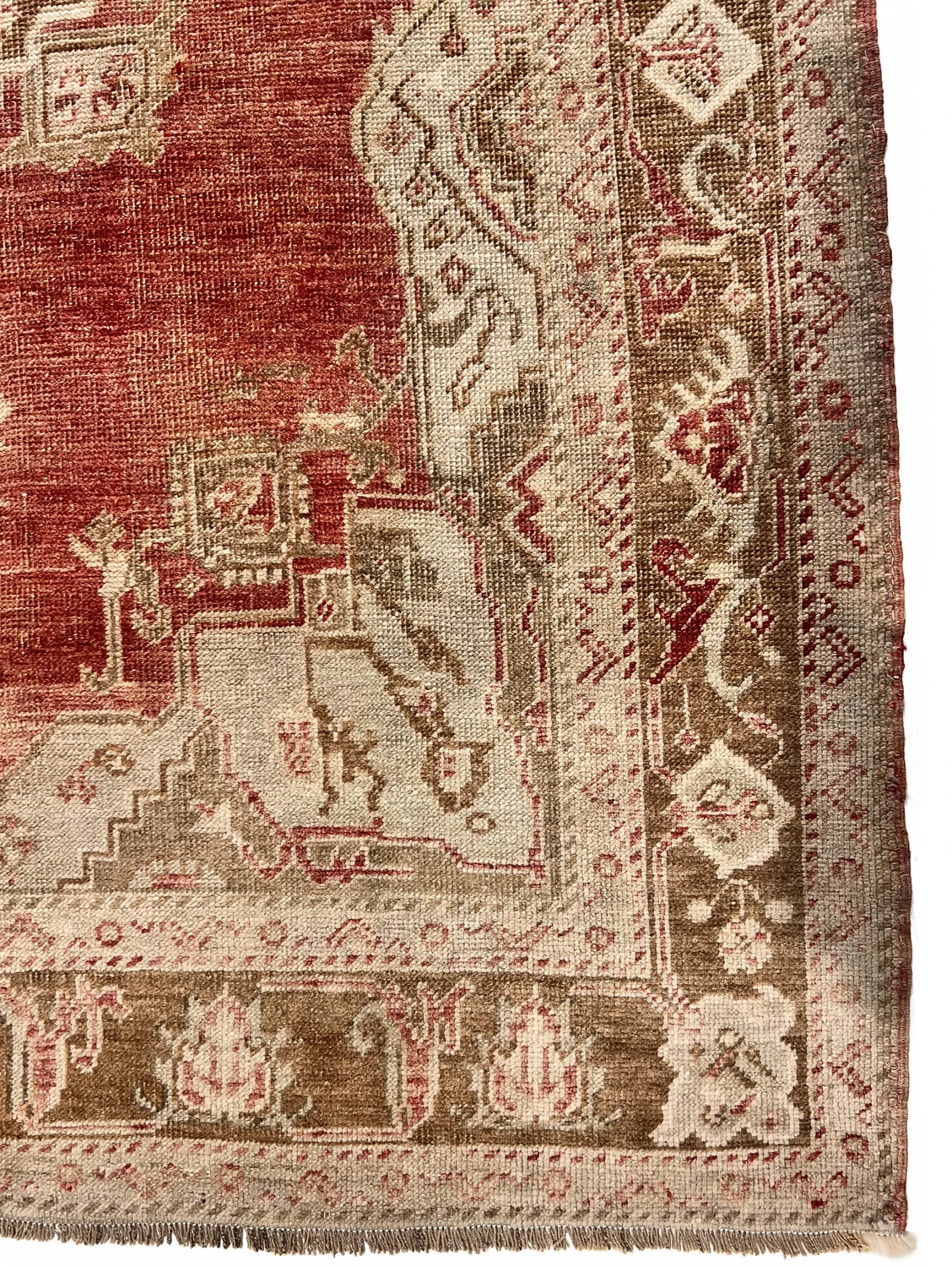 Oushak Hand Knotted Wool, 4'11 X 12'7 3 Oushak Hand Knotted Wool, 4'11 X 12'7