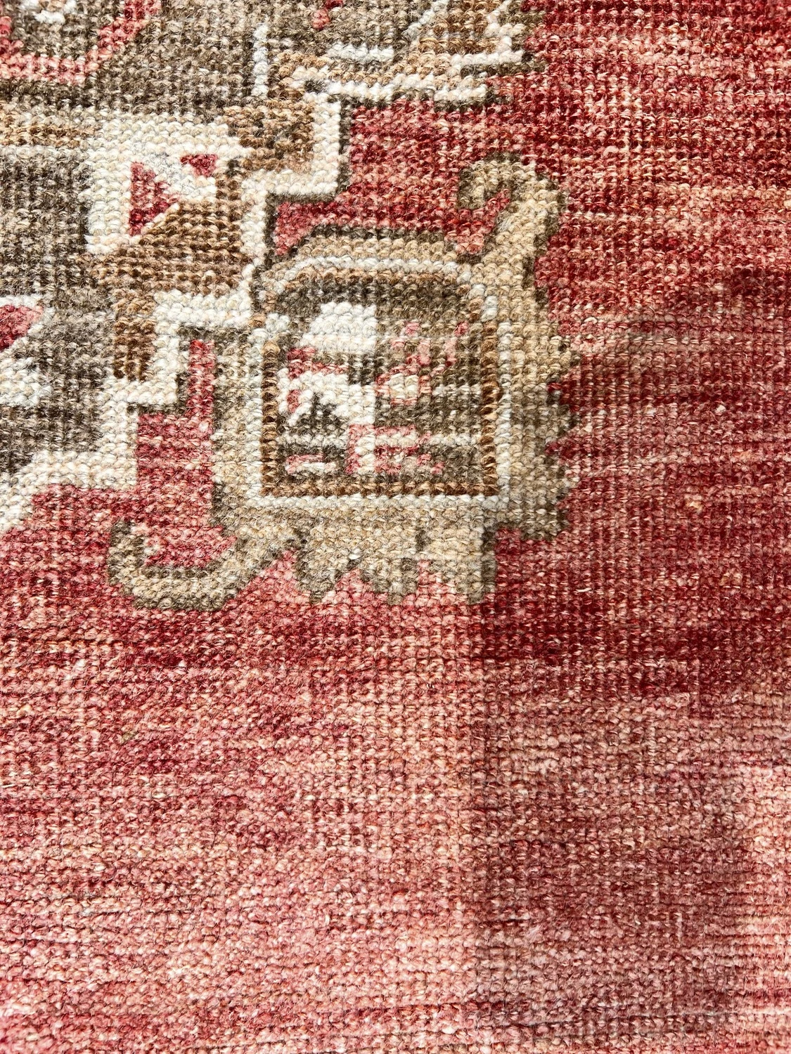 Oushak Hand Knotted Wool, 4'11 X 12'7 4 Oushak Hand Knotted Wool, 4'11 X 12'7
