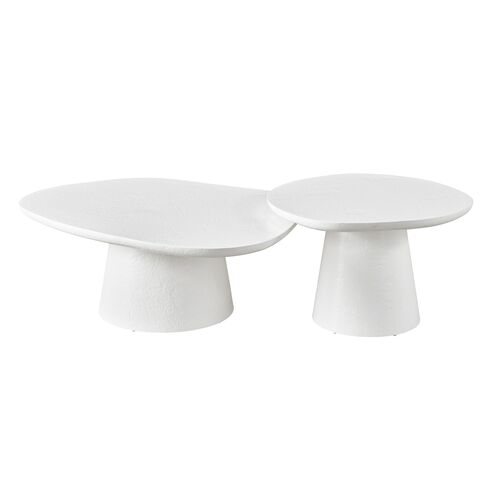 Tranquility Nesting Cocktail Tables, Milky Mushroom