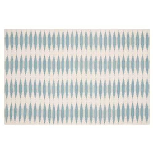 Edith Flat-Weave Rug, Sky 1 Edith Flat-Weave Rug, Sky