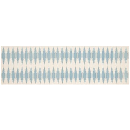 Edith Flat-Weave Rug, Sky 2 Edith Flat-Weave Rug, Sky
