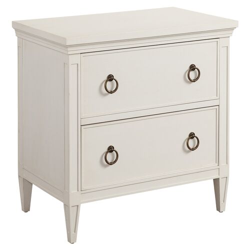 Laguna Forest Nightstand, White 1 Laguna Forest Nightstand, White