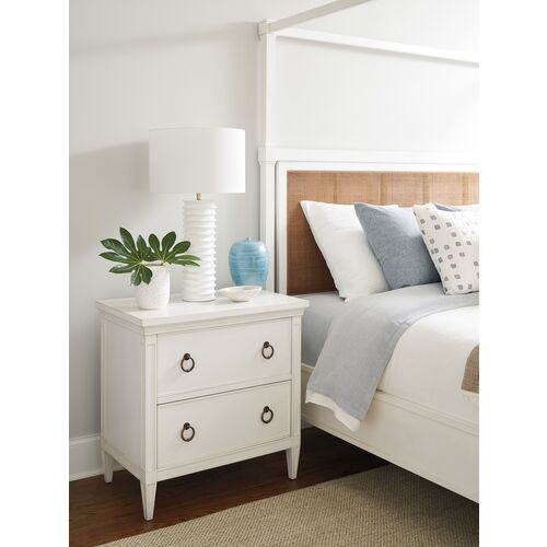 Laguna Forest Nightstand, White 2 Laguna Forest Nightstand, White