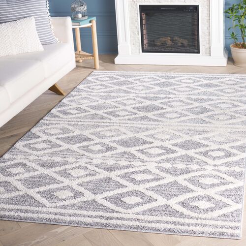 Lucia Has Shag Rug, Grey/Ivory 2 Lucia Has Shag Rug, Grey/Ivory