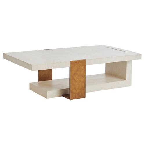 Carmel Sunridge Rectangular Cocktail Table, Winter-White 1 Carmel Sunridge Rectangular Cocktail Table, Winter-White