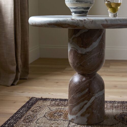 Figueroa End Table, Sawar Marble 5 Figueroa End Table, Sawar Marble