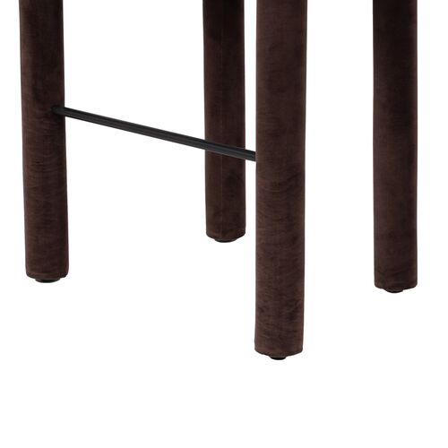 Indigo Bar Stool, Velvet Surrey Cocoa 10 Indigo Bar Stool, Velvet Surrey Cocoa