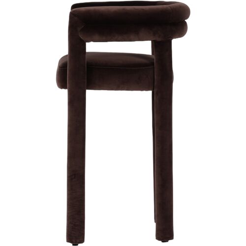 Indigo Bar Stool, Velvet Surrey Cocoa 6 Indigo Bar Stool, Velvet Surrey Cocoa