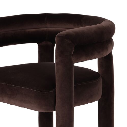 Indigo Bar Stool, Velvet Surrey Cocoa 8 Indigo Bar Stool, Velvet Surrey Cocoa