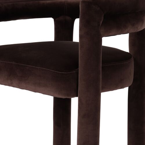 Indigo Bar Stool, Velvet Surrey Cocoa 9 Indigo Bar Stool, Velvet Surrey Cocoa