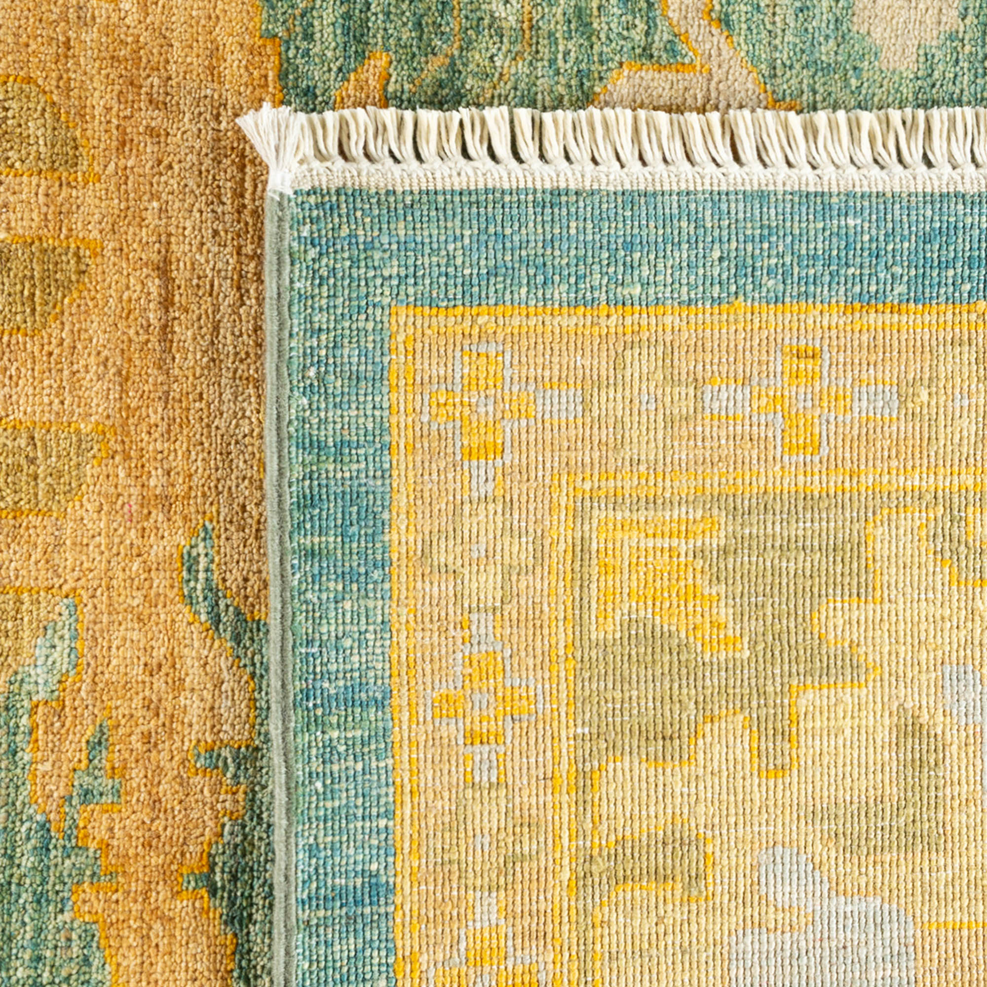 One-of-a-Kind Hand-Knotted Green Rug, 8'1" x 9'8" 5 One-of-a-Kind Hand-Knotted Green Rug, 8'1" x 9'8"