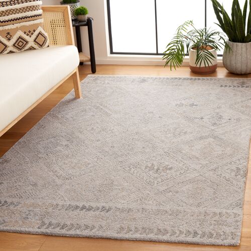 Aria Hand Tufted Rug, Grey/Beige 2 Aria Hand Tufted Rug, Grey/Beige