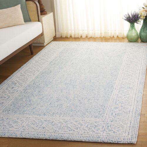 Thea Hand Tufted Rug, Blue/Ivory 2 Thea Hand Tufted Rug, Blue/Ivory