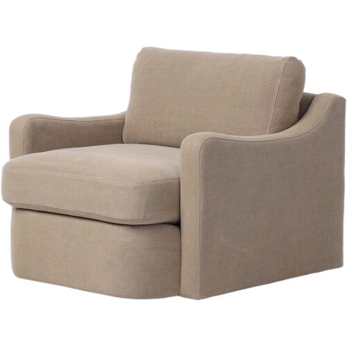 Aurelia Linen Swivel Chair 1 Aurelia Linen Swivel Chair