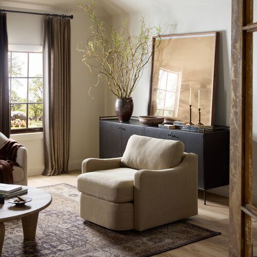Aurelia Linen Swivel Chair 11 Aurelia Linen Swivel Chair