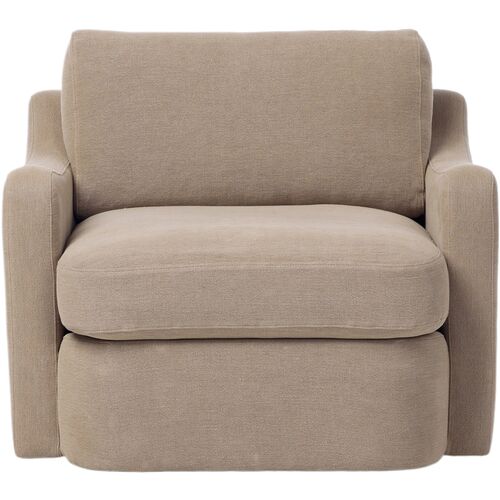 Aurelia Linen Swivel Chair 3 Aurelia Linen Swivel Chair