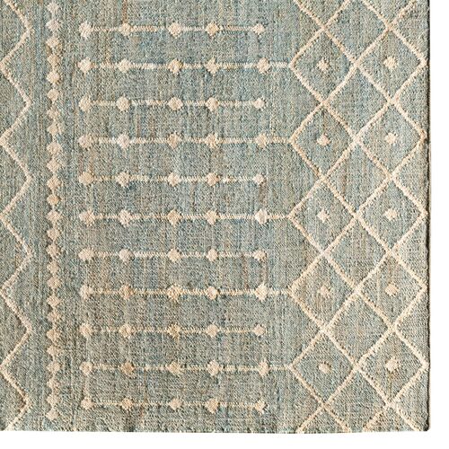 Natalie Jute Rug, Camel/Ice Blue 6 Natalie Jute Rug, Camel/Ice Blue