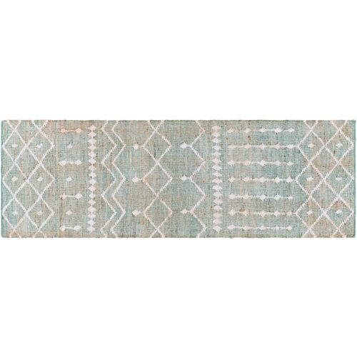 Natalie Jute Rug, Camel/Ice Blue 7 Natalie Jute Rug, Camel/Ice Blue