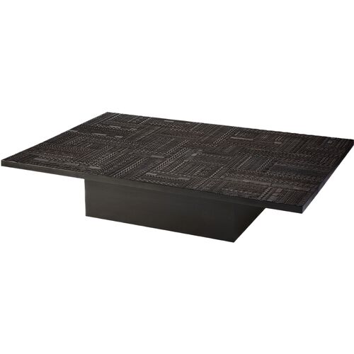 Tabwa Teak Coffee Table, Black 1 Tabwa Teak Coffee Table, Black
