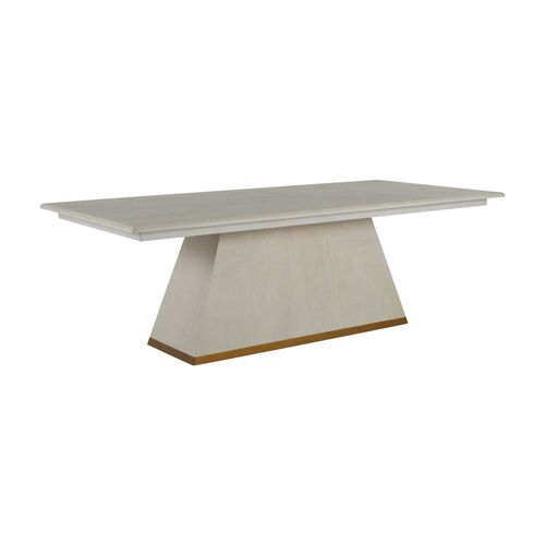 Ferris Dining Table, Cerused White/Gold 1 Ferris Dining Table, Cerused White/Gold