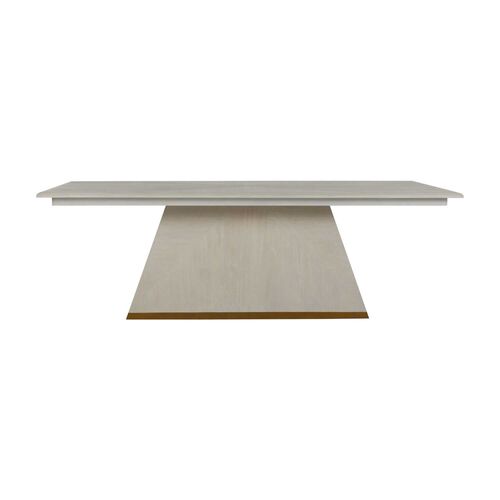 Ferris Dining Table, Cerused White/Gold 2 Ferris Dining Table, Cerused White/Gold